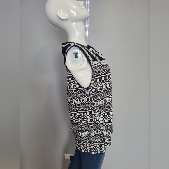 Anthropologie Meadow Rue Embroidered Mesh Detail Tank, VGUC, Size S - Picture 2 of 8